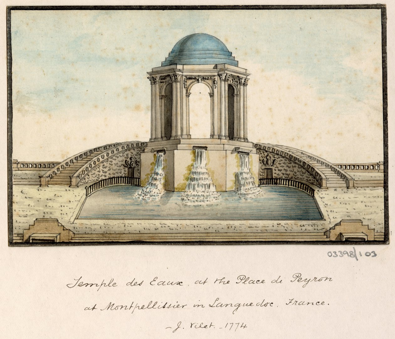 سلسلة من الرسومات التخطيطية والمناظر في بريطانيا العظمى والقارة وأمريكا 1772-1778 (ألوان مائية) بواسطة المدرسة البريطانية