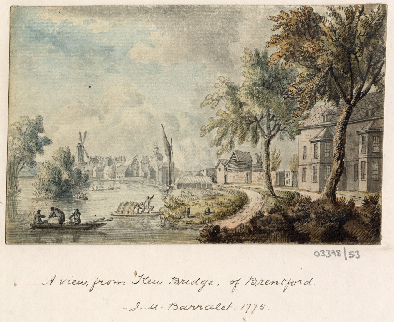 سلسلة من الرسومات التخطيطية والمناظر في بريطانيا العظمى والقارة وأمريكا 1772-1778 (ألوان مائية) بواسطة المدرسة البريطانية