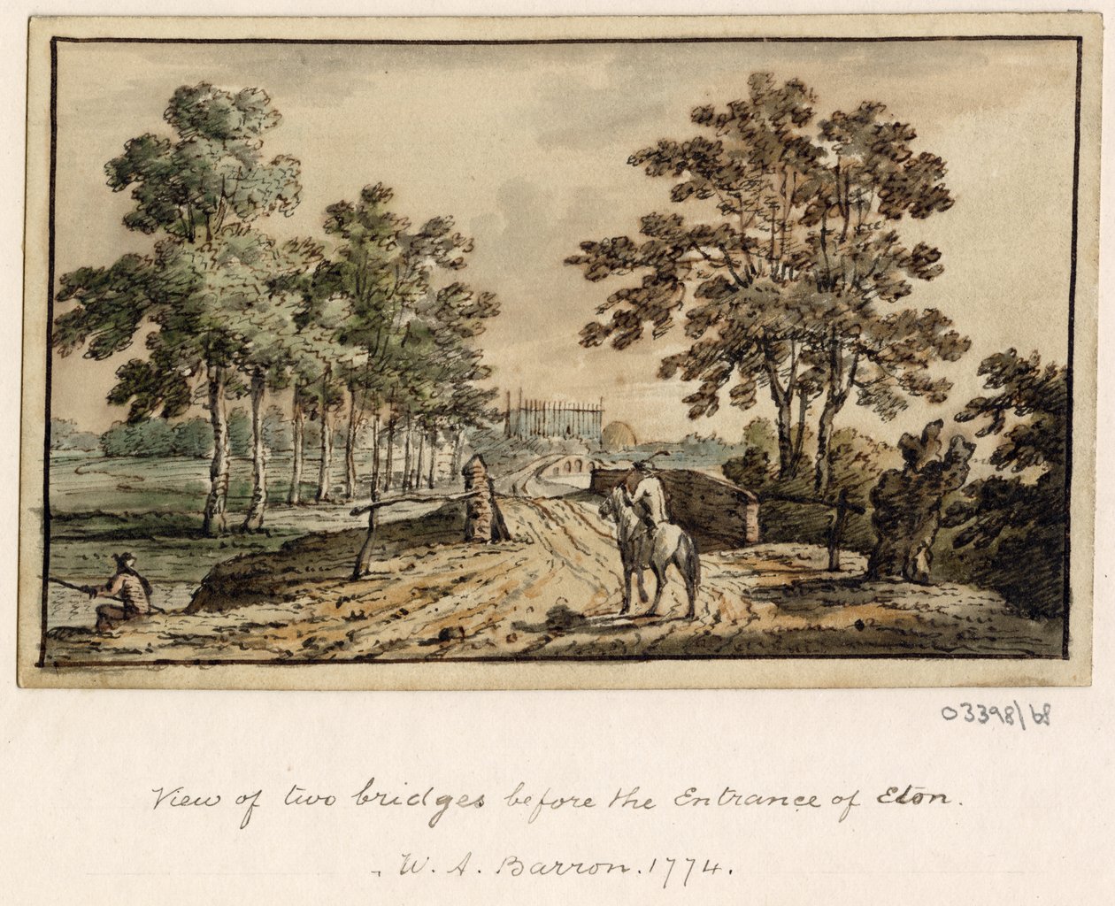 سلسلة من الرسومات التخطيطية والمناظر في بريطانيا العظمى والقارة وأمريكا 1772-1778 (ألوان مائية) بواسطة المدرسة البريطانية