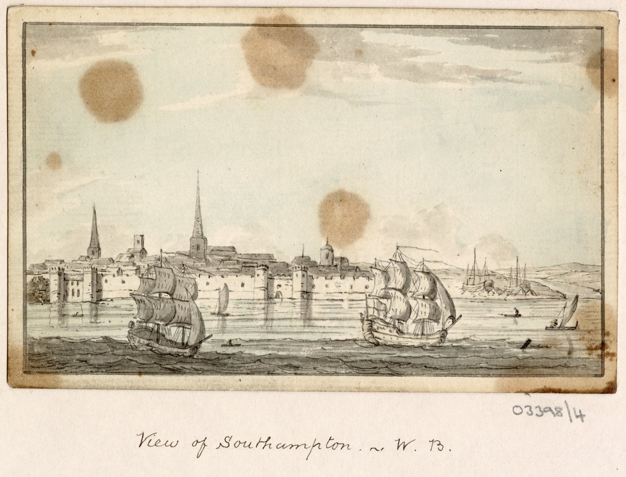 سلسلة من الرسومات التخطيطية والمناظر في بريطانيا العظمى والقارة وأمريكا 1772-1778 (ألوان مائية) بواسطة المدرسة البريطانية
