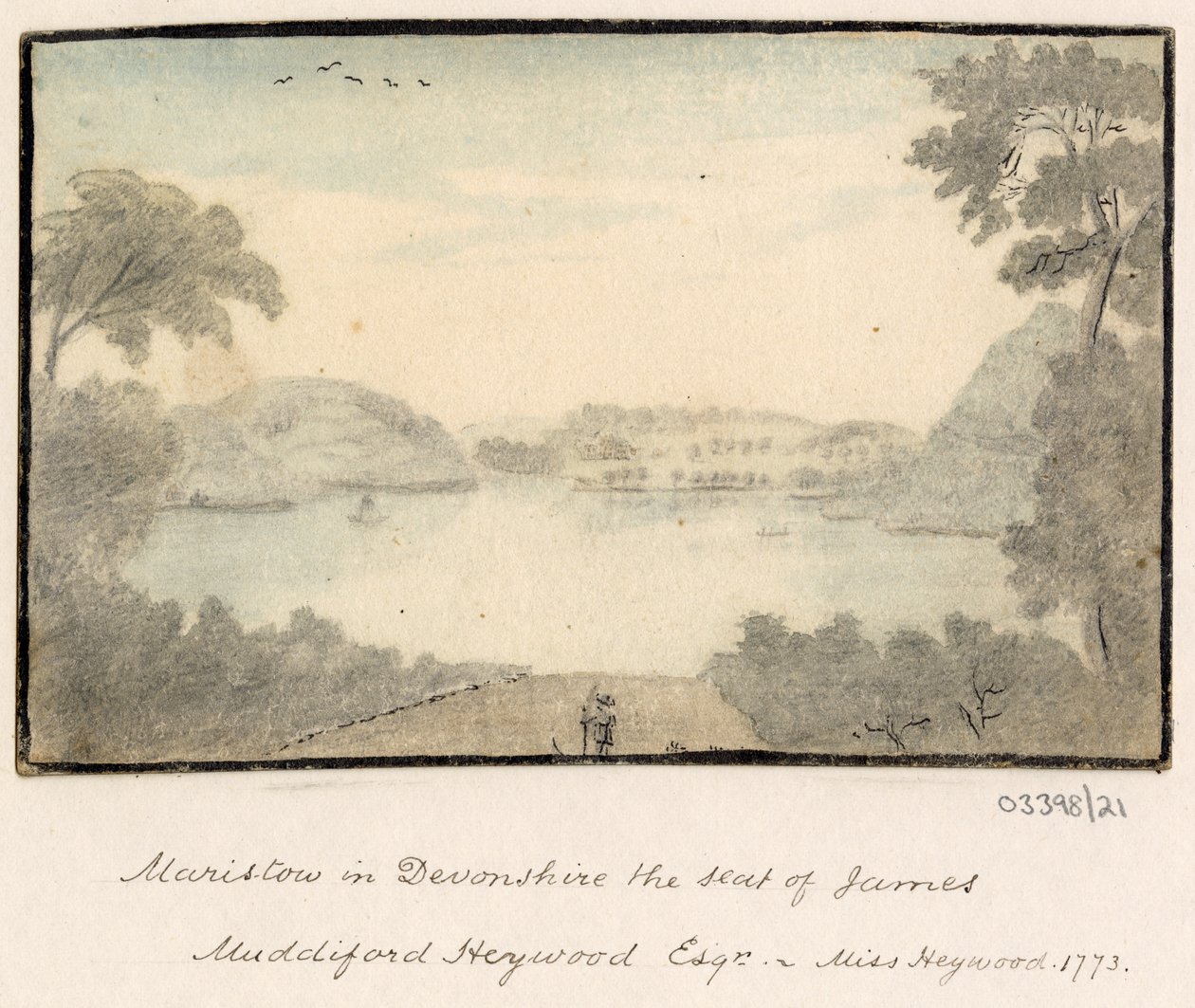 سلسلة من الرسومات التخطيطية والمناظر في بريطانيا العظمى والقارة وأمريكا 1772-1778 (ألوان مائية) بواسطة المدرسة البريطانية