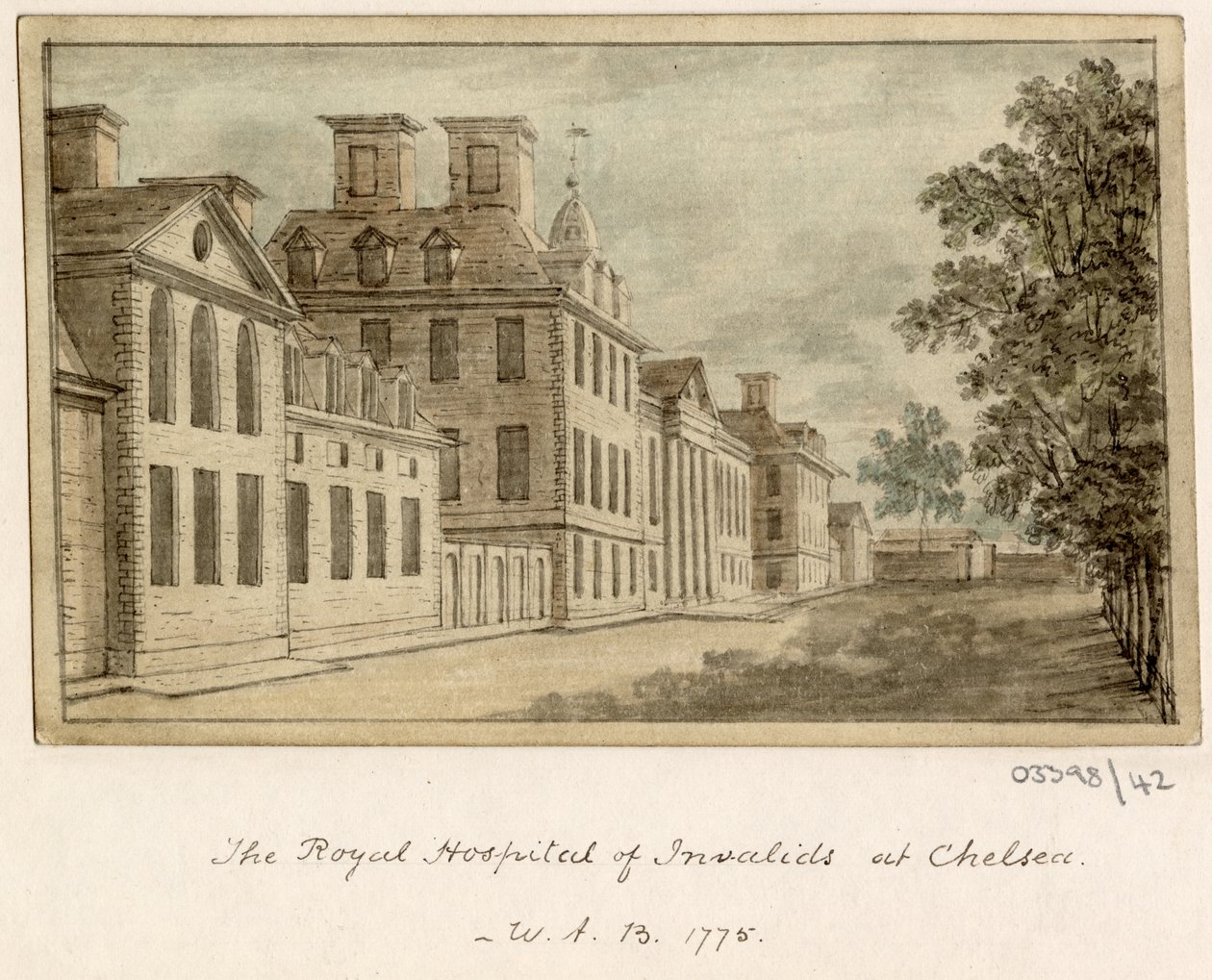 سلسلة من الرسومات التخطيطية والمناظر في بريطانيا العظمى والقارة وأمريكا 1772-1778 (ألوان مائية) بواسطة المدرسة البريطانية