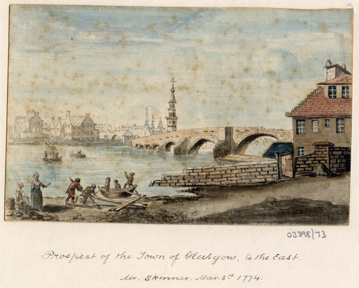 سلسلة من الرسومات التخطيطية والمناظر في بريطانيا العظمى والقارة وأمريكا 1772-1778 (ألوان مائية) بواسطة المدرسة البريطانية