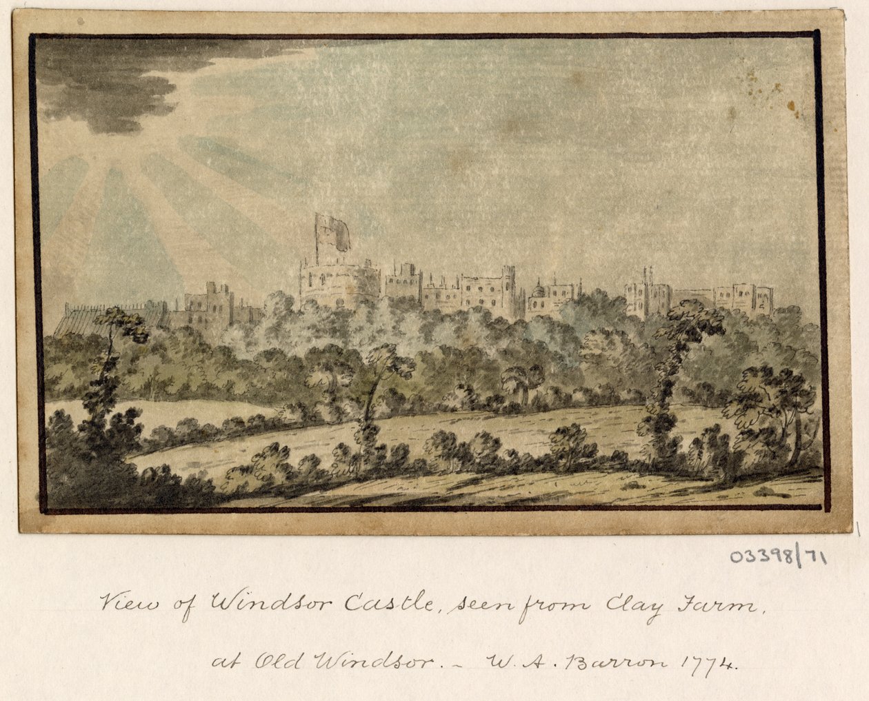 سلسلة من الرسومات التخطيطية والمناظر في بريطانيا العظمى والقارة وأمريكا 1772-1778 (ألوان مائية) بواسطة المدرسة البريطانية