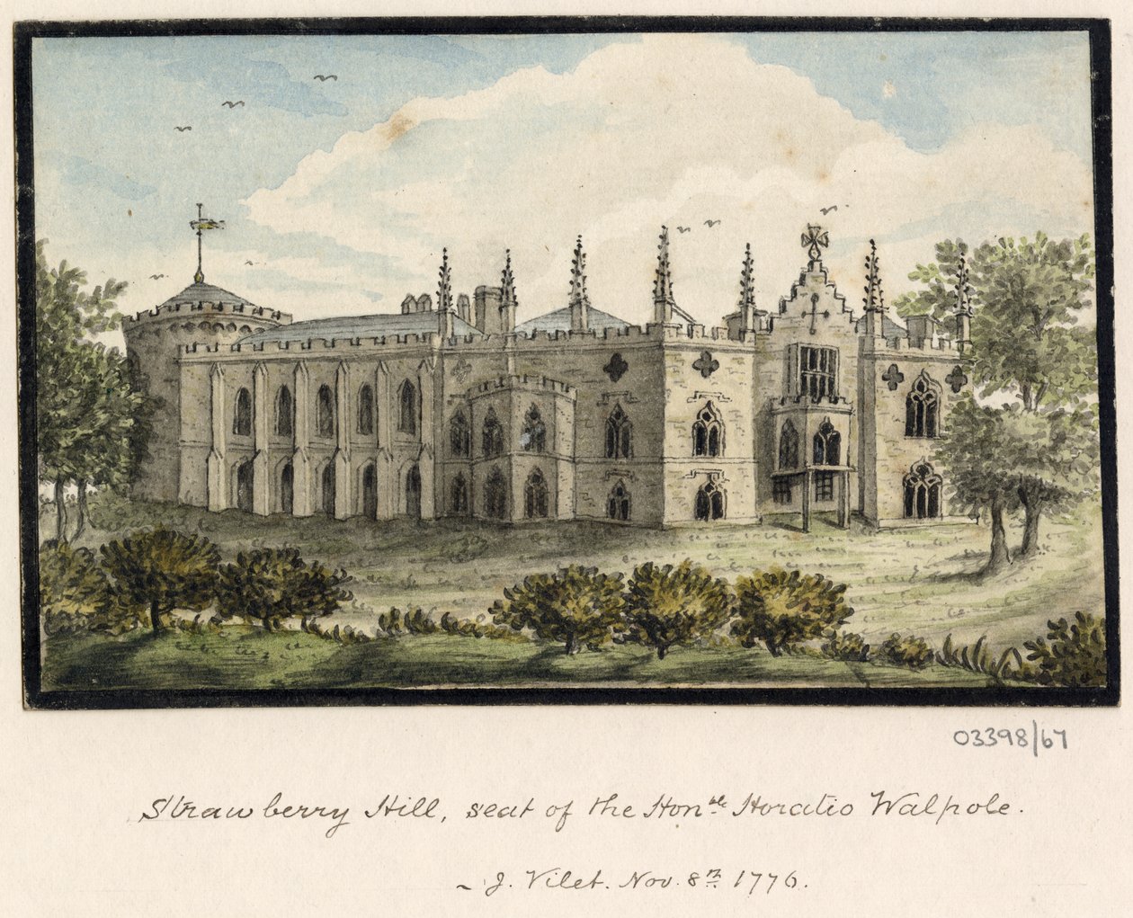 سلسلة من الرسومات التخطيطية والمناظر في بريطانيا العظمى والقارة وأمريكا 1772-1778 (ألوان مائية) بواسطة المدرسة البريطانية