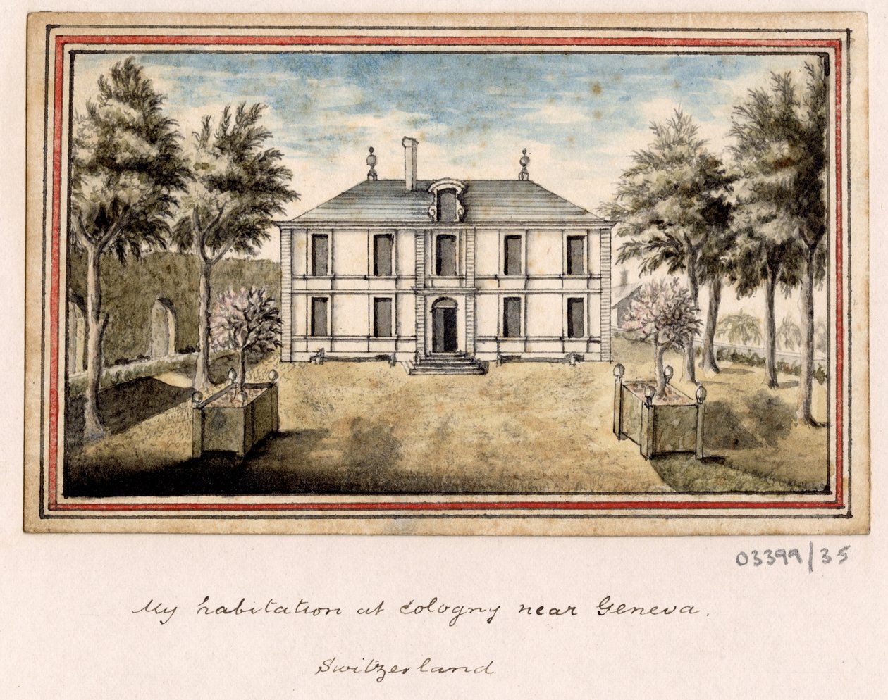 سلسلة من الرسومات التخطيطية والمناظر في بريطانيا العظمى والقارة وأمريكا 1772-1778 (ألوان مائية) بواسطة المدرسة البريطانية