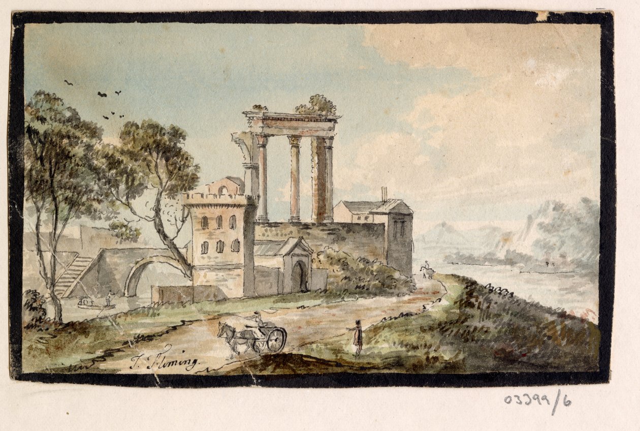 سلسلة من الرسومات التخطيطية والمناظر في بريطانيا العظمى والقارة وأمريكا 1772-1778 (ألوان مائية) بواسطة المدرسة البريطانية
