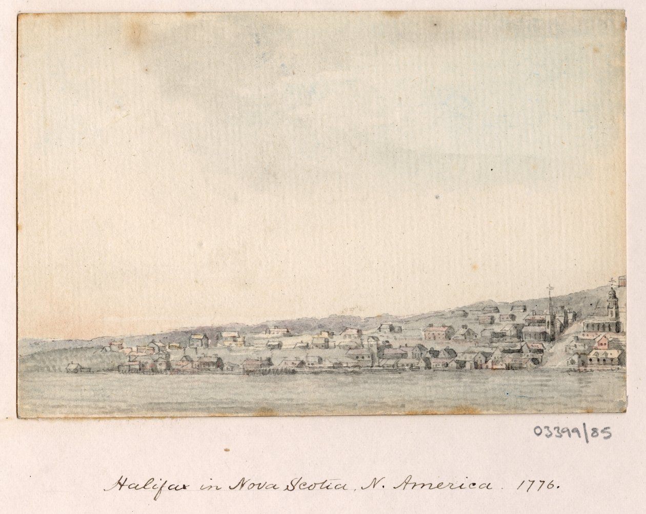 سلسلة من الرسومات التخطيطية والمناظر في بريطانيا العظمى والقارة وأمريكا 1772-1778 (ألوان مائية) بواسطة المدرسة البريطانية