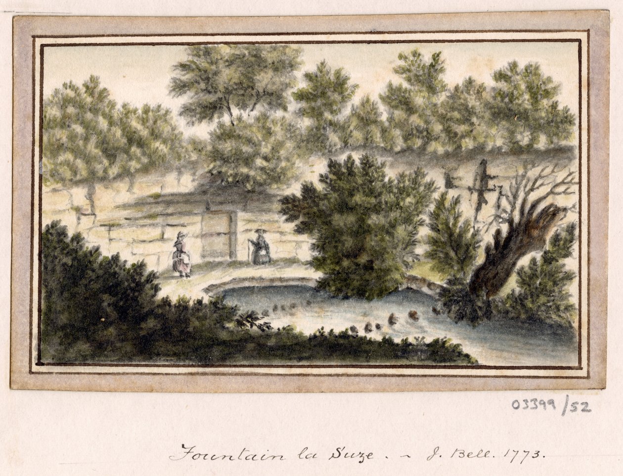 سلسلة من الرسومات التخطيطية والمناظر في بريطانيا العظمى والقارة وأمريكا 1772-1778 (ألوان مائية) بواسطة المدرسة البريطانية