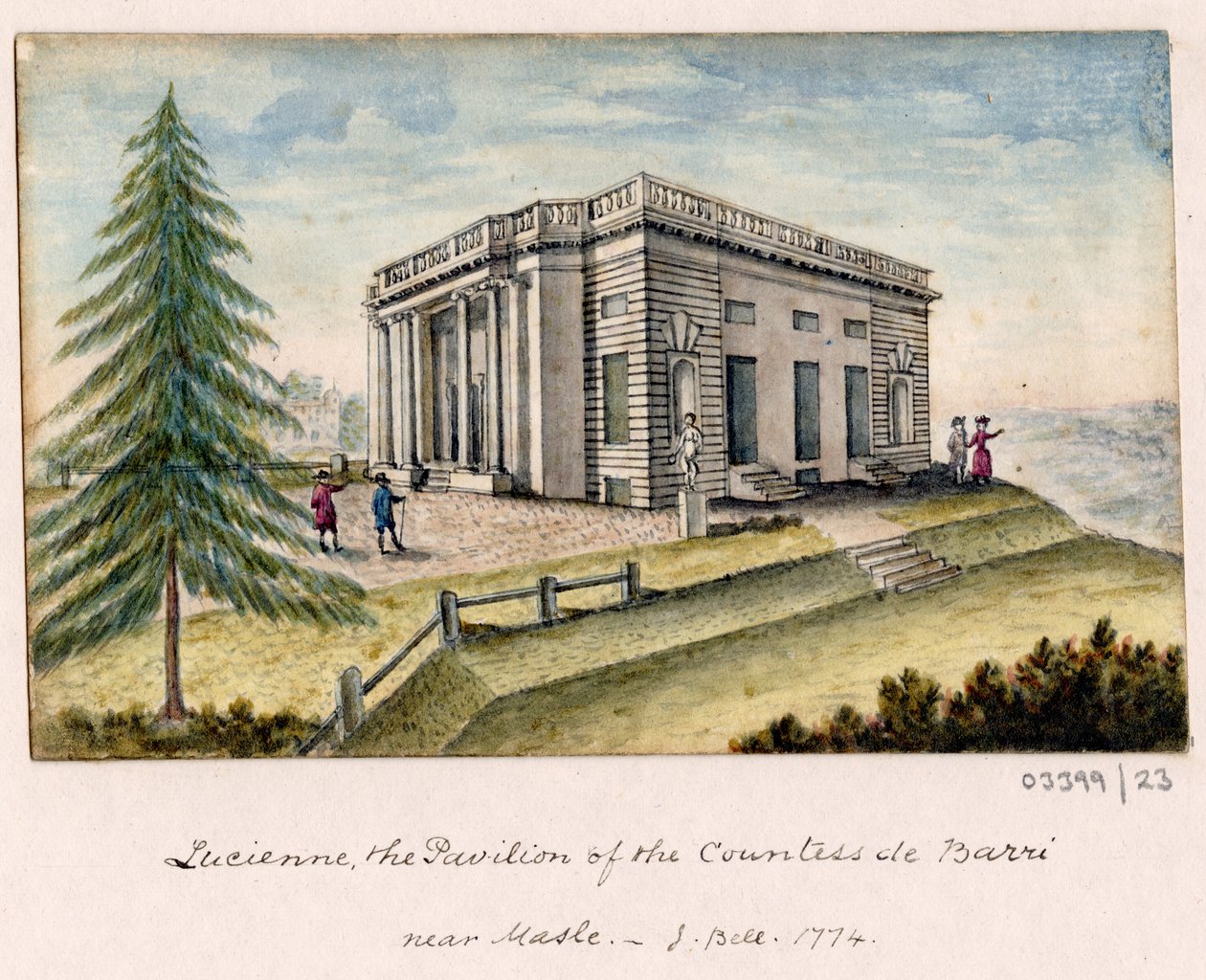 سلسلة من الرسومات التخطيطية والمناظر في بريطانيا العظمى والقارة وأمريكا 1772-1778 (ألوان مائية) بواسطة المدرسة البريطانية