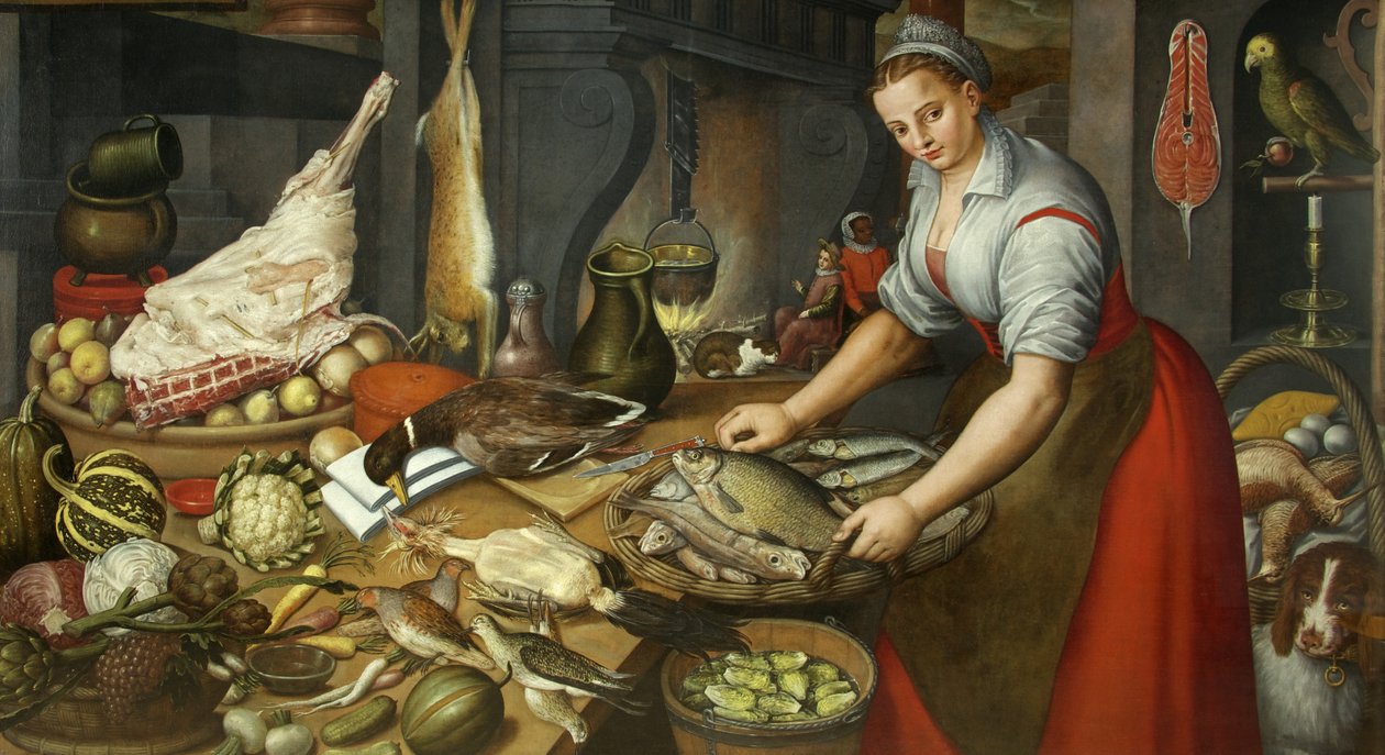 Full Larder ، c.1700 بواسطة المدرسة البريطانية
