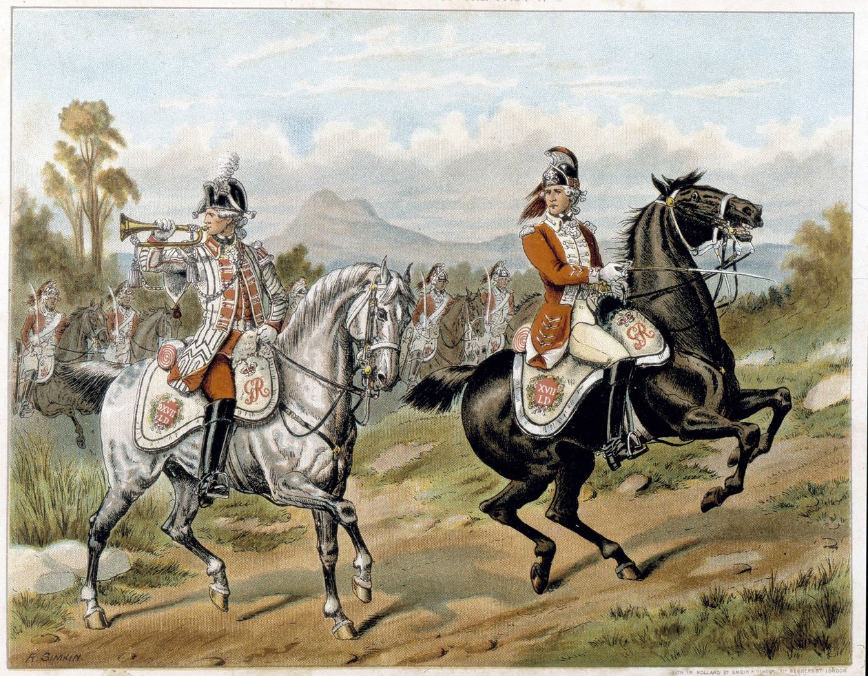 The 17 Light Dragons (New Lancers) ، في أمريكا 1775 - في "" Harper
