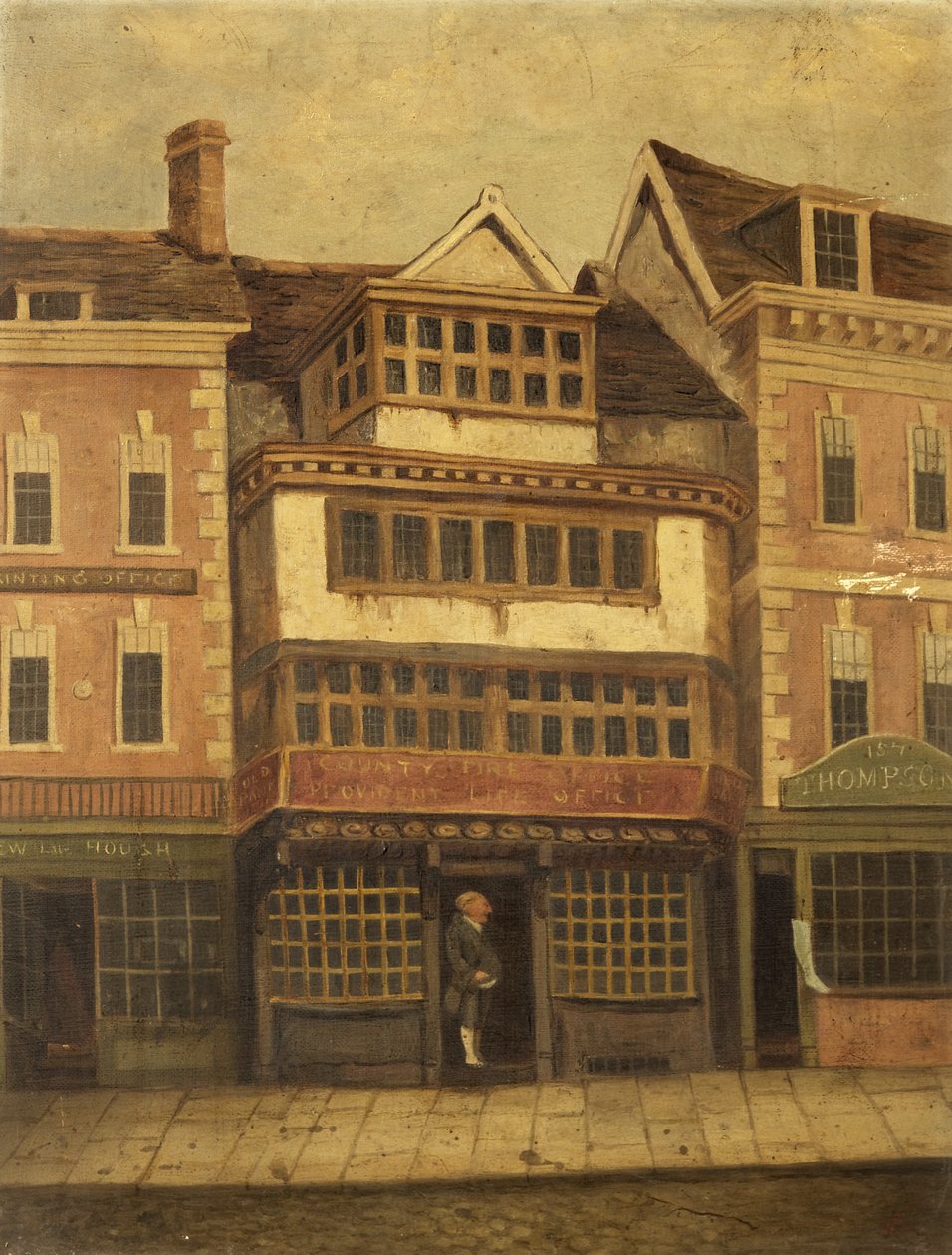 The Old Bank, Gloucester and Jimmy Wood بواسطة المدرسة البريطانية