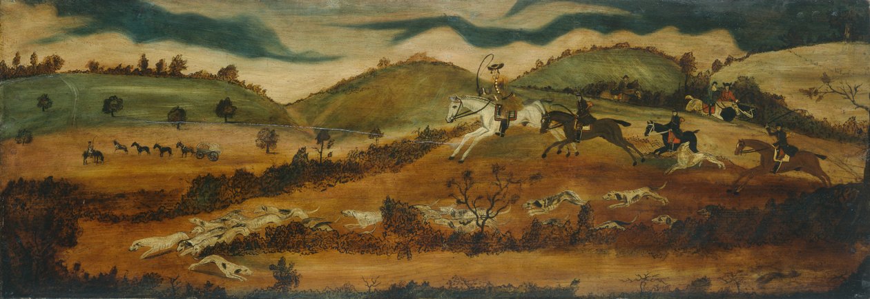 صيد تريديجار (زيت على لوحة) بواسطة المدرسة البريطانية