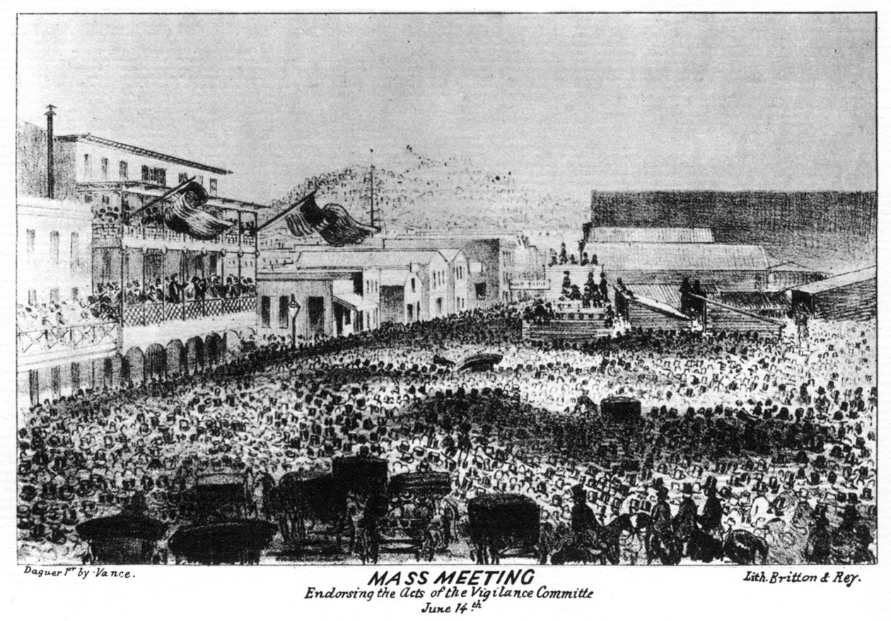 اجتماع جماعي خارج فورت فيجيلانت ، ساكرامنتو ، كاليفورنيا ، 1856 1937. بواسطة بريتون وري