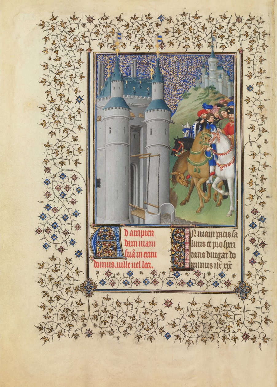 The Belles Heures of Jean de France ، دوك دي بيري بواسطة الاخوة ليمبورغ