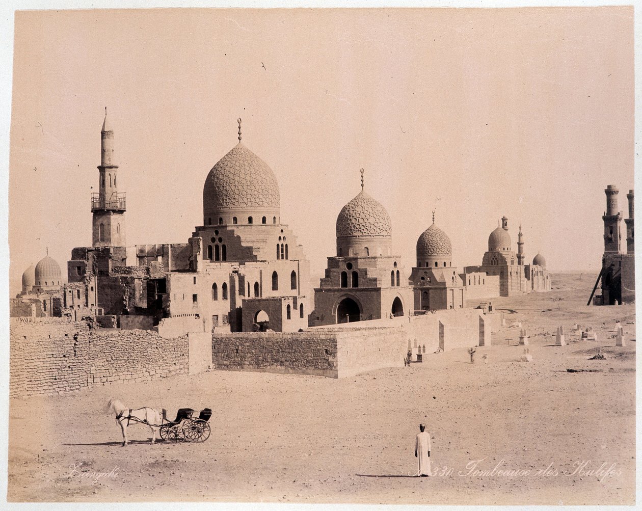 مصر: قبر الكاليف - تصوير الأخوين الزنغالي ، أواخر القرن التاسع عشر بواسطة الاخوة زنقاكي
