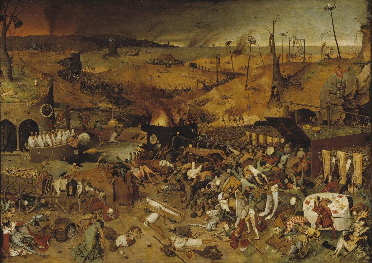 انتصار الموت ، حوالي 1562-1563 بواسطة بروجل