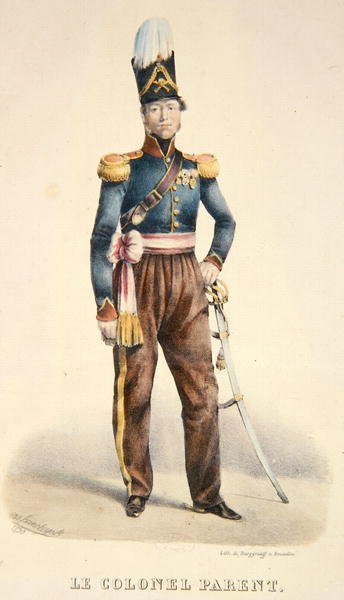 العقيد بيير جوزيف بارنت (ت 1881) حوالي عام 1831 (لون ليثو) بواسطة Burggraaf Burggraaf