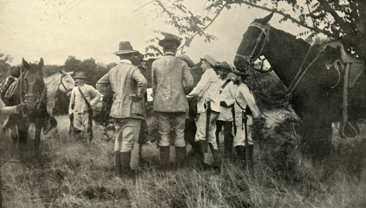 تعلم لوتون العام من الضباط الكوبيين ... 30 يونيو ، الحرب الإسبانية الأمريكية ، 1898 ، 1899. بواسطة لدغ ماكنتوش