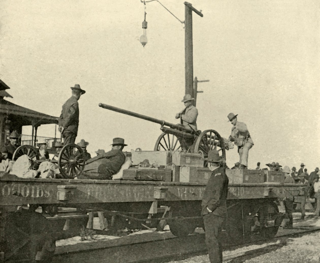 الرقيب بورو والبندقية الدينامية ، الحرب الإسبانية الأمريكية ، يونيو 1898 ، 1899. بواسطة لدغ ماكنتوش