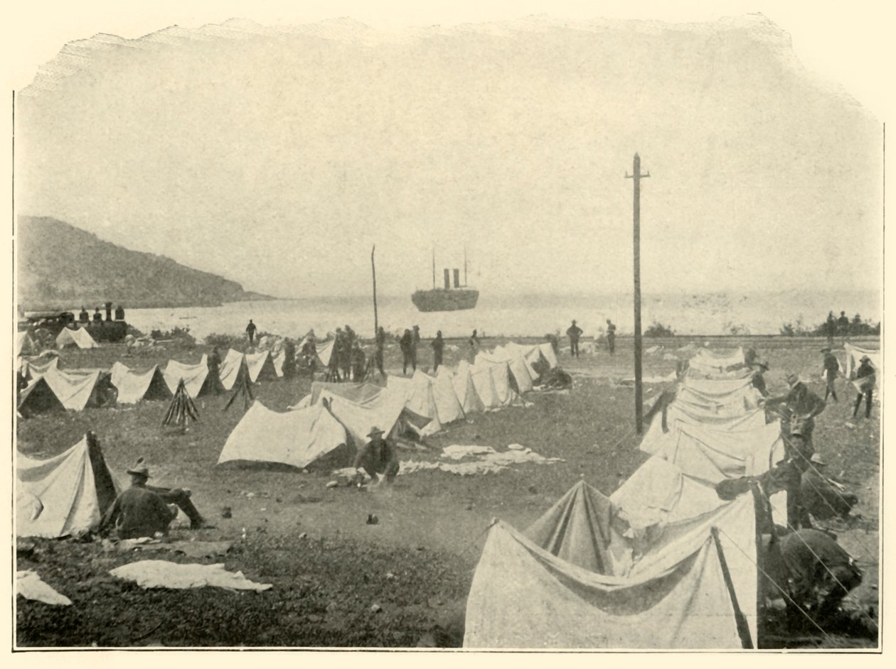 سانت بول في باي ، إطلاق النار فوق قمة التل ... 24 يونيو ، الحرب الإسبانية الأمريكية ، 1898 ، 1899. بواسطة لدغ ماكنتوش
