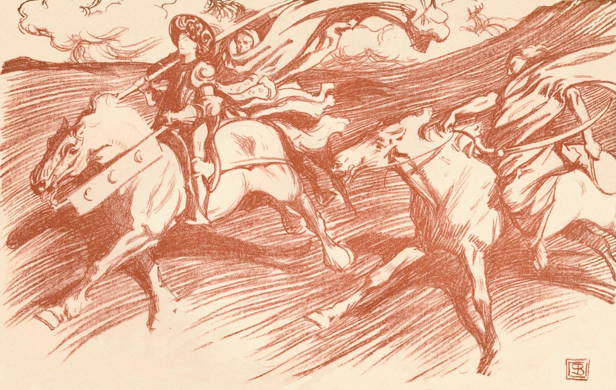 "الفارس ورفاقه" ، 1898 بواسطة جون بيام ليستون شو