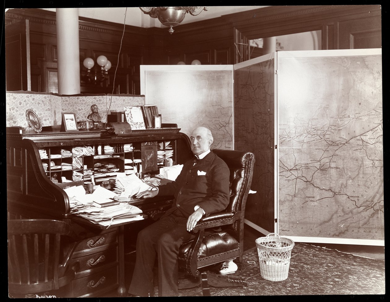 Chauncey Depew في مكتبه ، نيويورك ، 1898 (طباعة الجيلاتين الفضي) بواسطة شركة بايرون