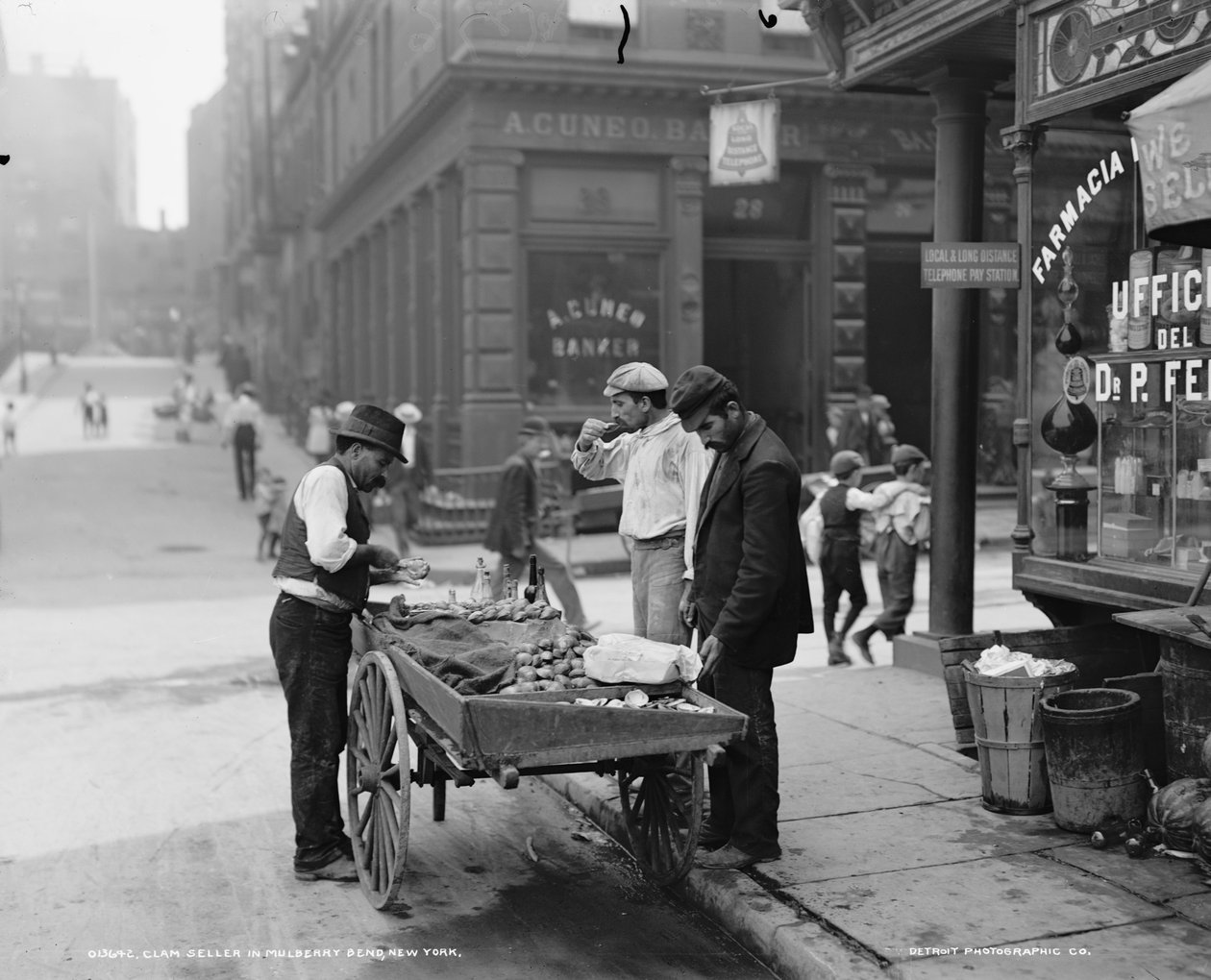 بائع البطلينوس في Mulberry Bend، NY، c.1900 بواسطة شركة بايرون
