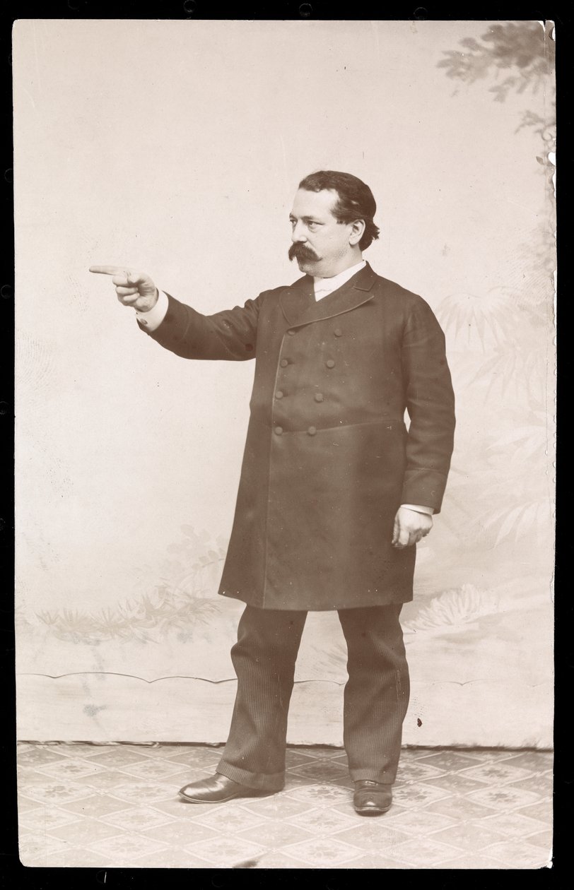 زعيم العمال صموئيل غومبرز ، 1893-4 (طباعة الجيلاتين الفضي) بواسطة شركة بايرون