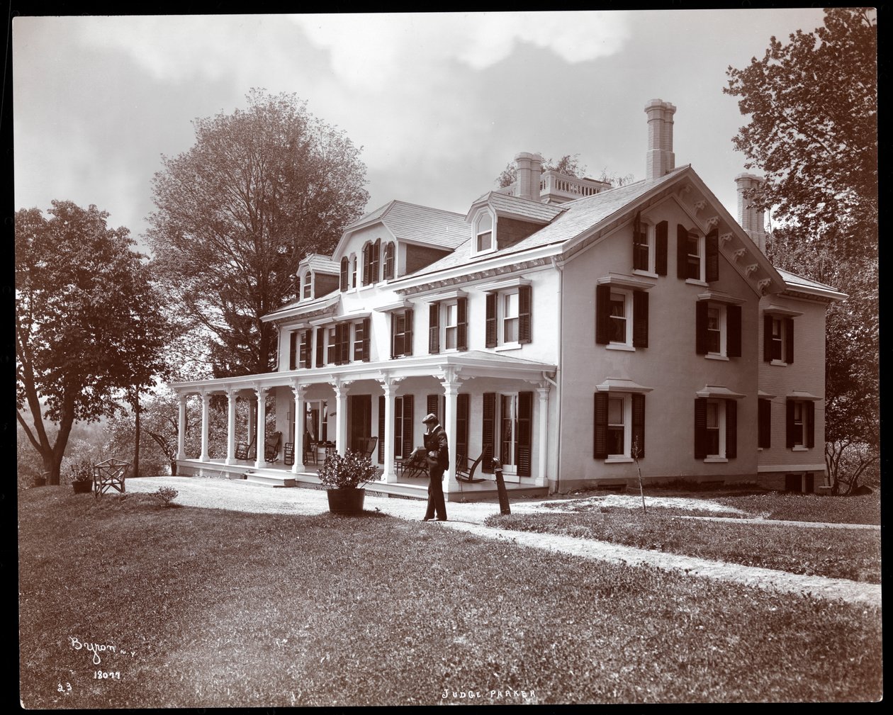 إقامة ألتون بروكس باركر ، Esopus Creek ، نيويورك ، 1904 (طباعة الجيلاتين الفضي) بواسطة شركة بايرون