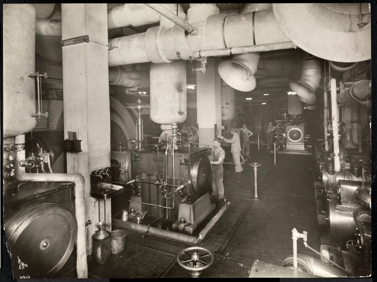 غرفة مرجل في فندق McAlpin ، 1913 (طباعة الجيلاتين الفضي) بواسطة شركة بايرون