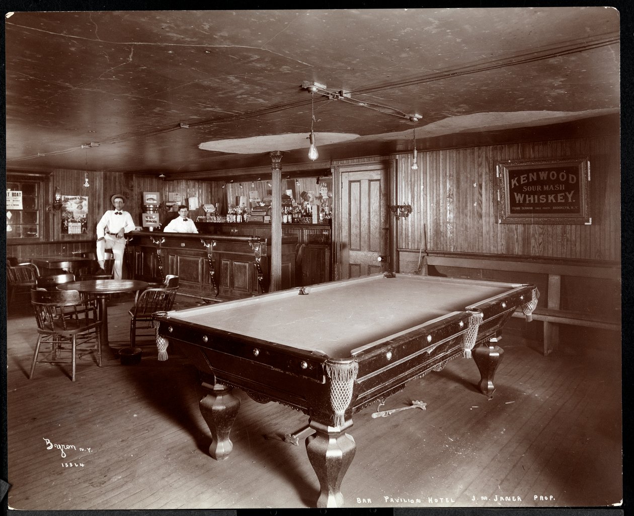 البار في فندق Janer&39;s Pavilion ، Red Bank ، نيو جيرسي ، 1903 (طباعة الجيلاتين الفضي) بواسطة شركة بايرون