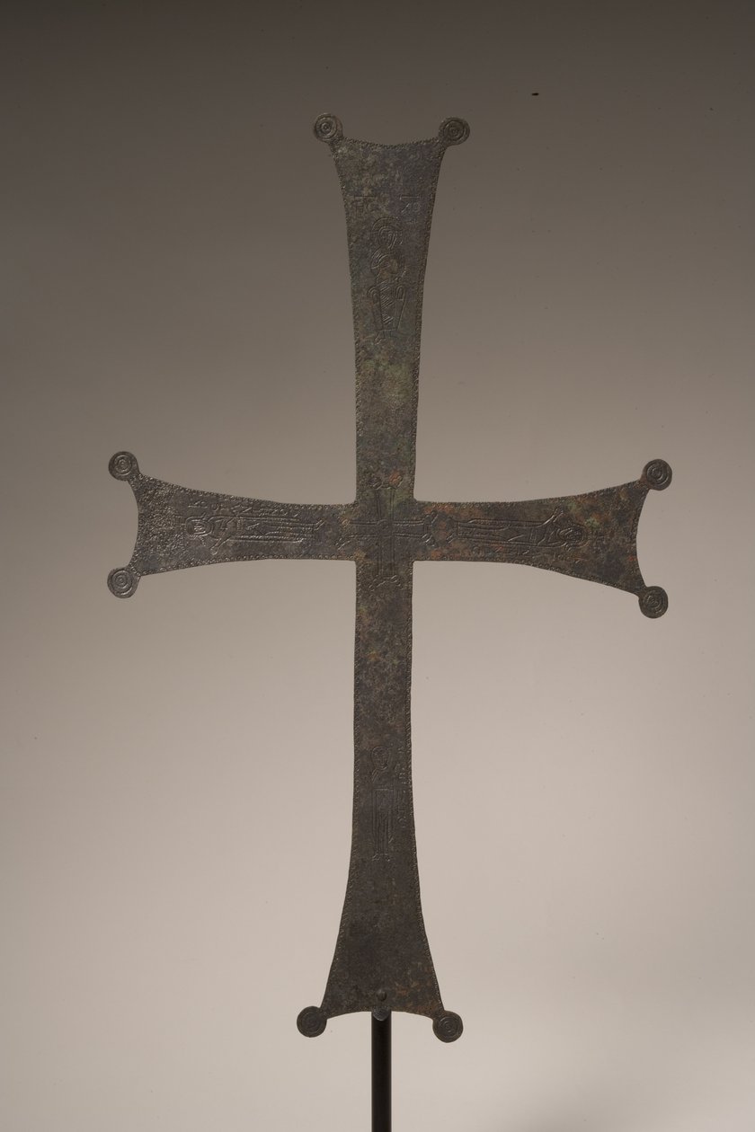 صليب بروكسي مع نقش محفور ، من القرن العاشر إلى الثاني عشر الميلادي (برونزي) (انظر أيضًا 247952) بواسطة البيزنطية