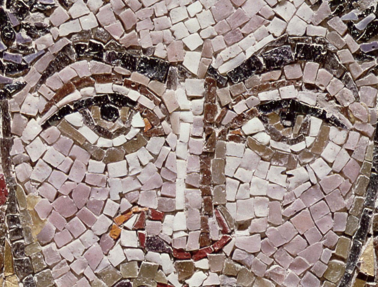 الإمبراطور جستنيان الأول (483-565) ج 547 م (فسيفساء) (تفاصيل 140283) بواسطة المدرسة البيزنطية