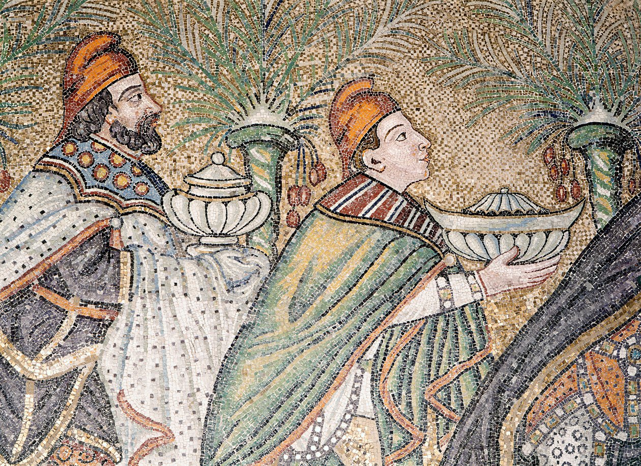اثنان ماجي (فسيفساء) (تفاصيل 322564) بواسطة المدرسة البيزنطية