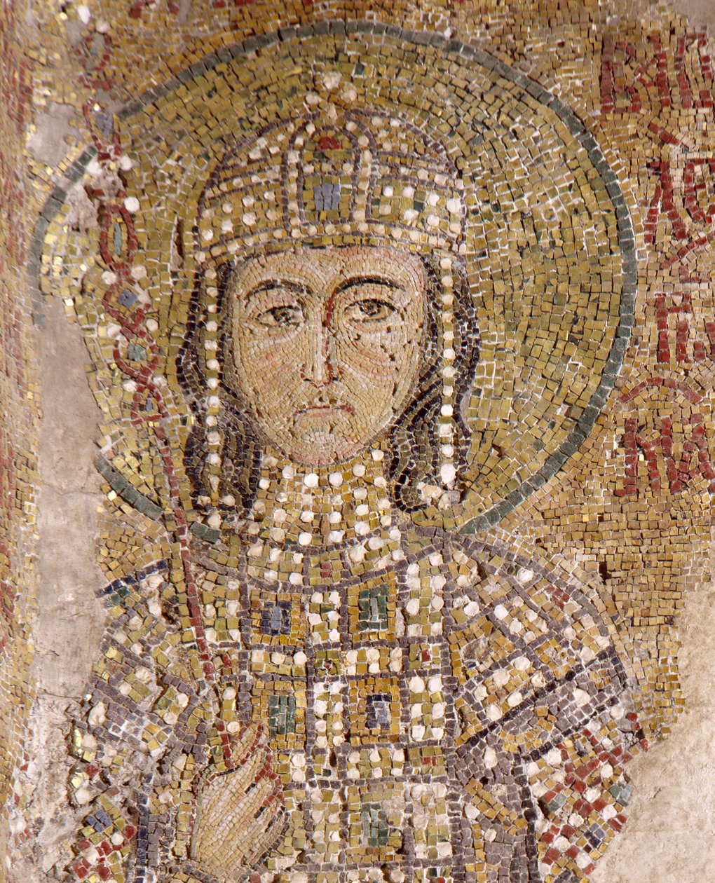 Alexios Komnenos in Hagia Sophia (mosaic) بواسطة البيزنطية
