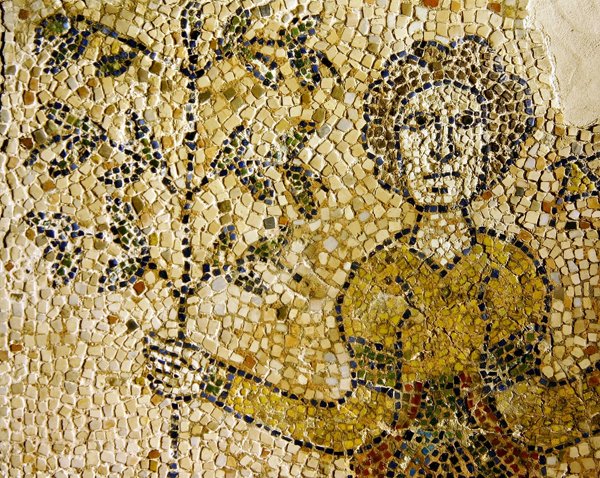 تمثيل حواء وشجرة المعرفة ، 1213 (فسيفساء) بواسطة البيزنطية