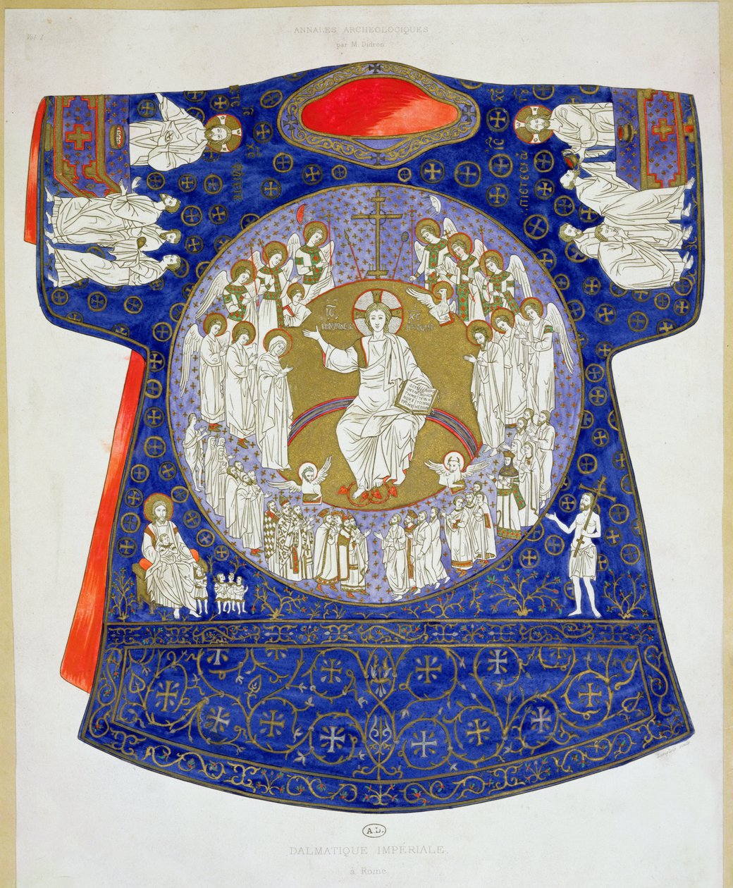 dalmatic الإمبراطوري ، ج .900 بواسطة المدرسة البيزنطية