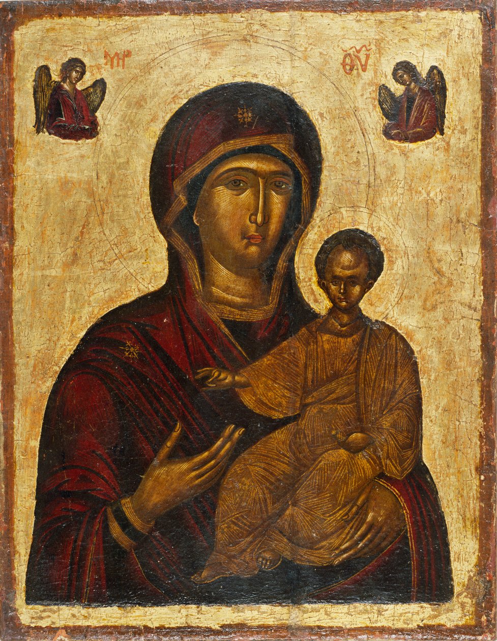 العذراء Hodegetria ، 1500s. بواسطة أيقونة بيزنطية.