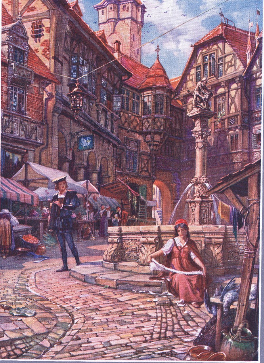 كان هناك شاب يراقبها ، من حانة The Child of the Air. بواسطة Duckworth ، 1910 بواسطة سي وليام