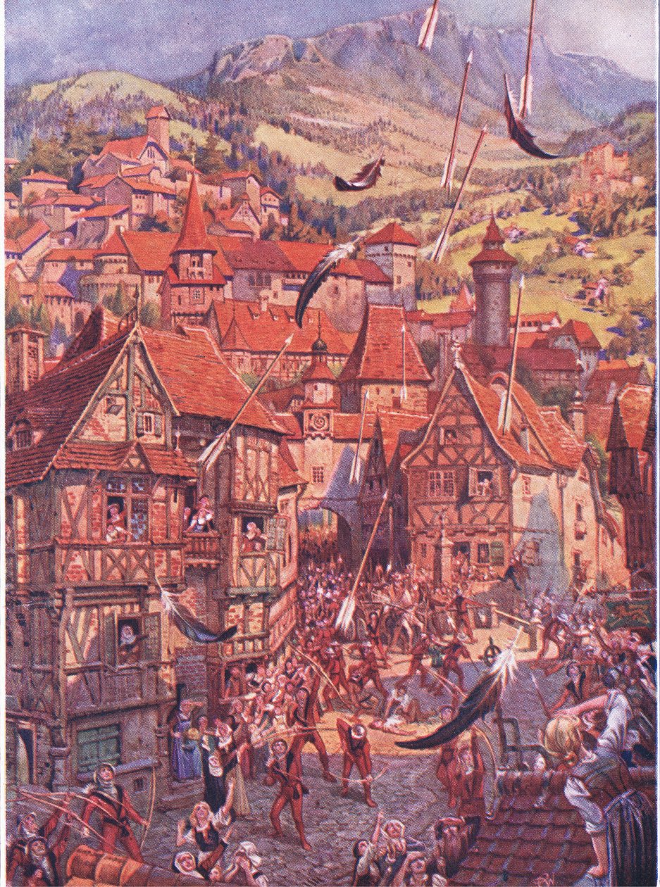 مهاوي كانت تحلق في كل مكان ، من حانة The Child of the Air. بواسطة Duckworth ، 1910 بواسطة سي وليام