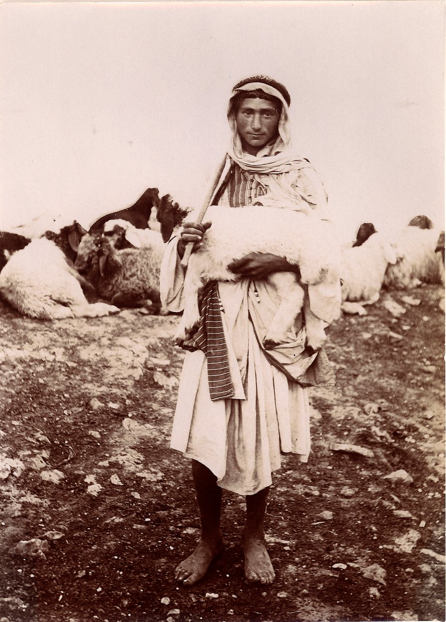 فتى راع يحمل خروفًا ، 1894-1914 بواسطة CA هورنستين
