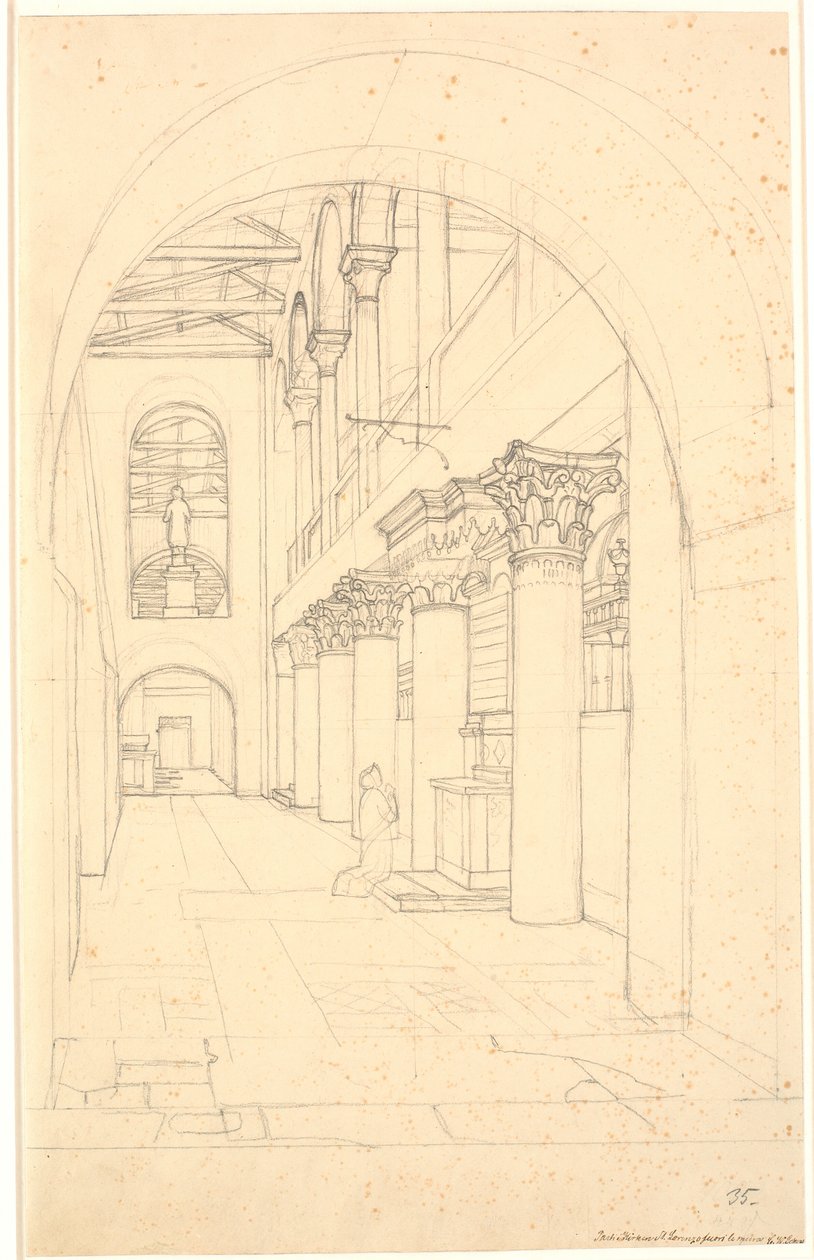 Et parti i kirken S. Lorenzo fuori le Mura، Rom بواسطة كريستوفر فيلهلم إكرسبيرج