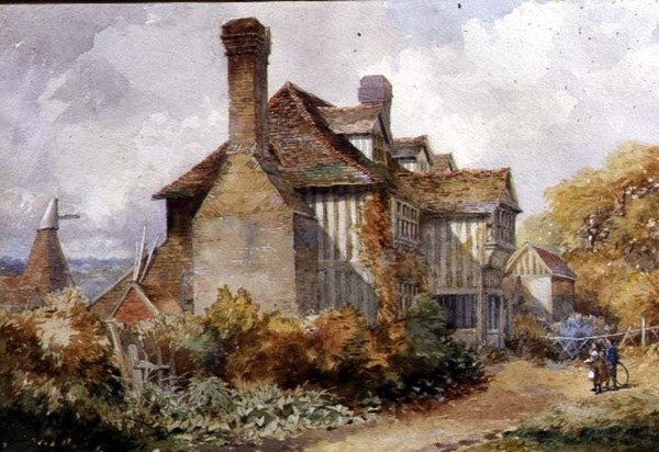 AB0227 Rural Scene، Kent بواسطة CW Fethergill