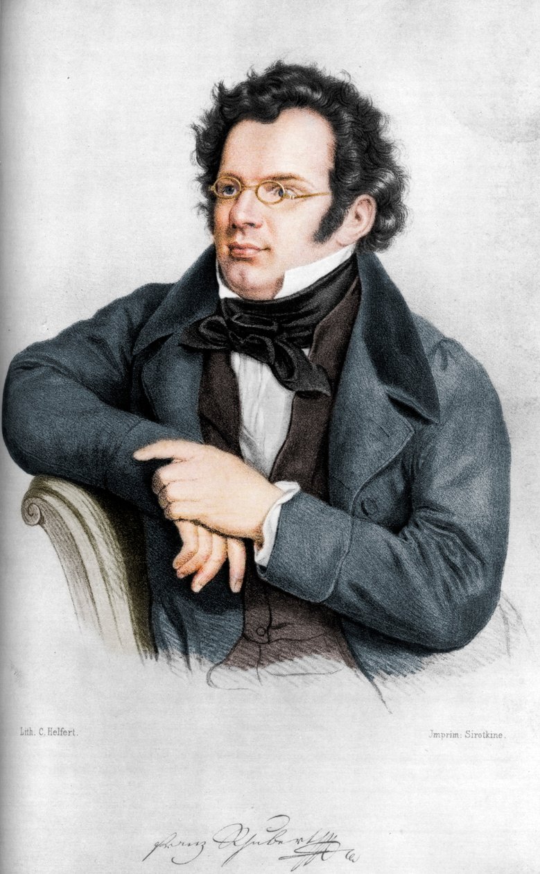 فرانز بيتر شوبرت 1797-1828 ، ملحن نمساوي بواسطة مساعد C