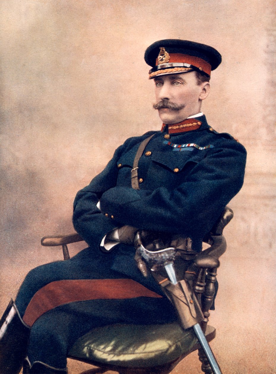 اللفتنانت جنرال السير إتش سي تشيرمسايد ، قائد اللواء الرابع عشر في جنوب إفريقيا ، 1902. بواسطة C نايت