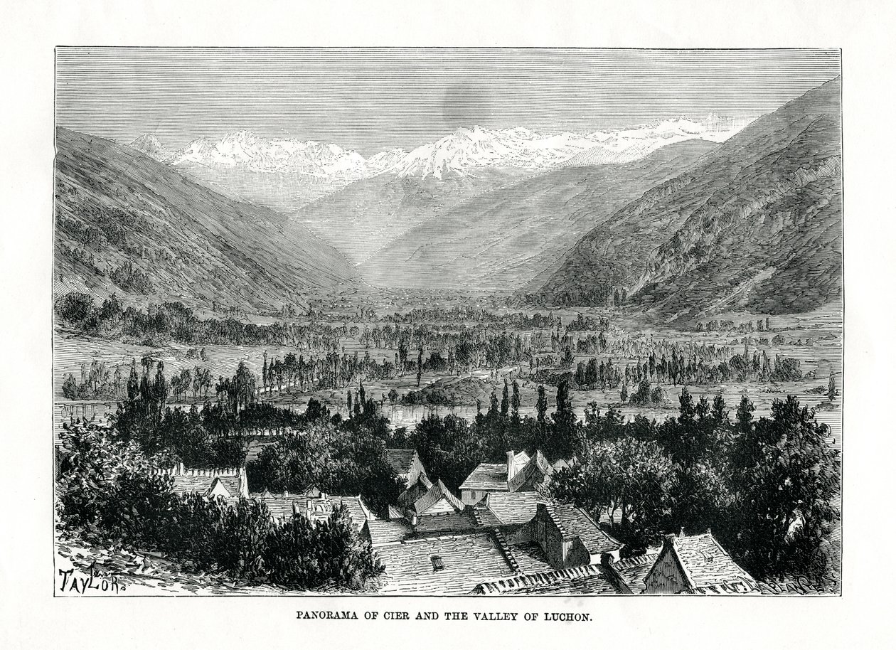Cier ووادي Bagneres-de-Luchon ، فرنسا ، c1879. بواسطة C. Laplante