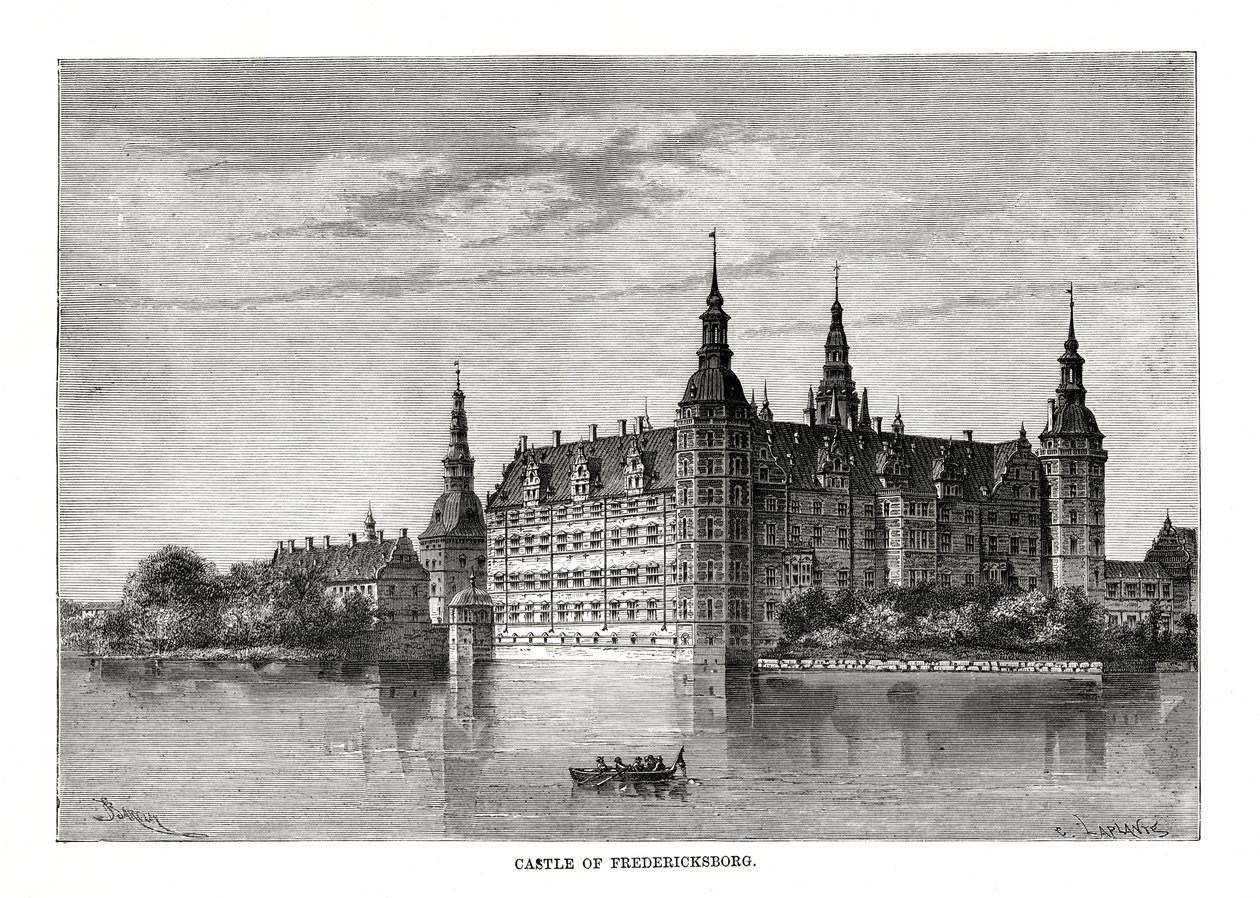 قلعة فريدريكسبورج ، كوبنهاغن ، الدنمارك ، 1879 بواسطة C. Laplante