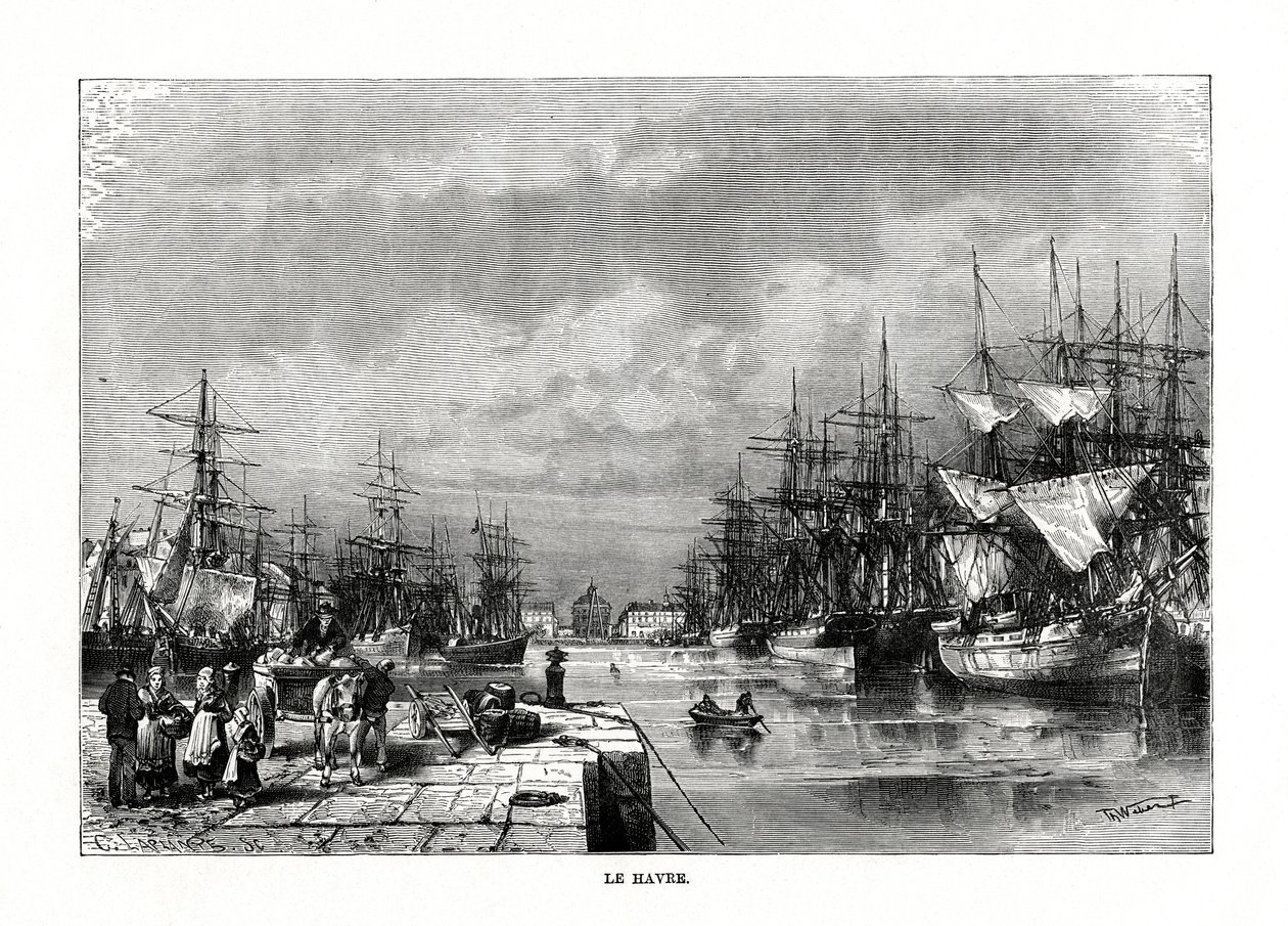 لو هافر ، نورماندي ، شمال فرنسا ، 1879 بواسطة C. Laplante